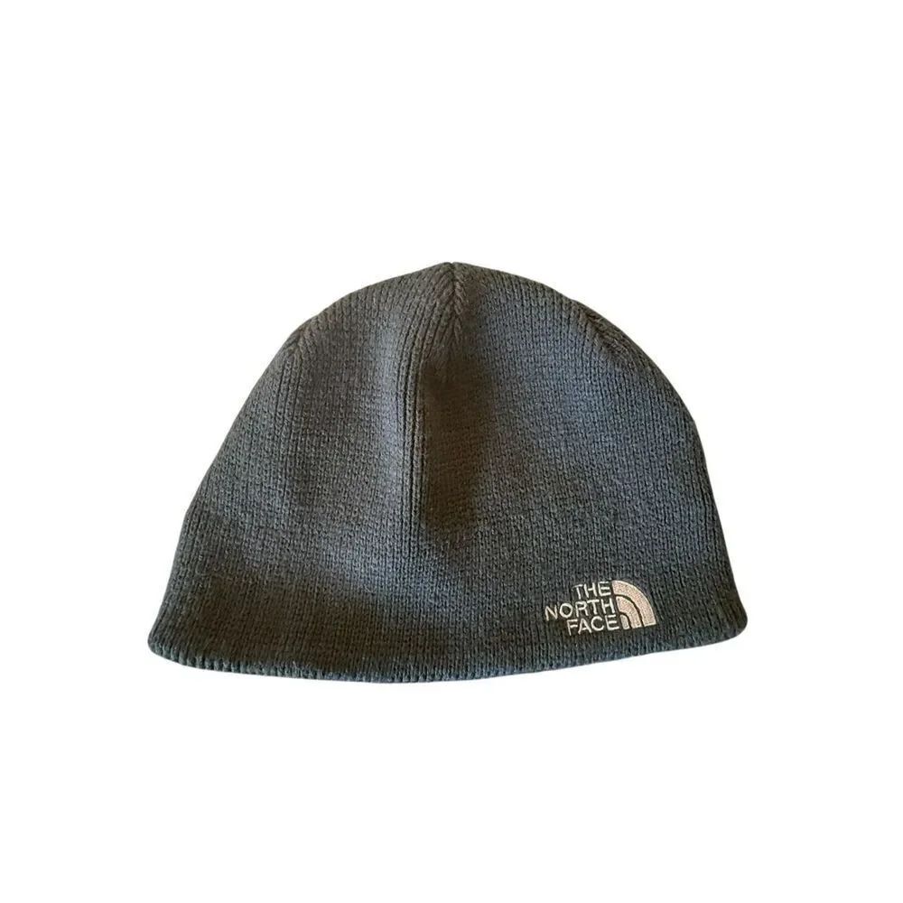 North Face gray knit hat